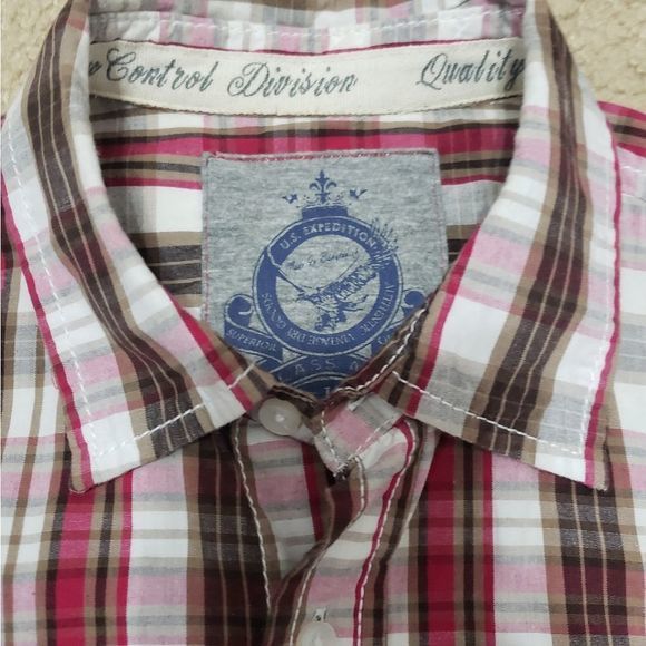 US Expedition Men's Plaid Shirt Size Large - Picture 4 of 4